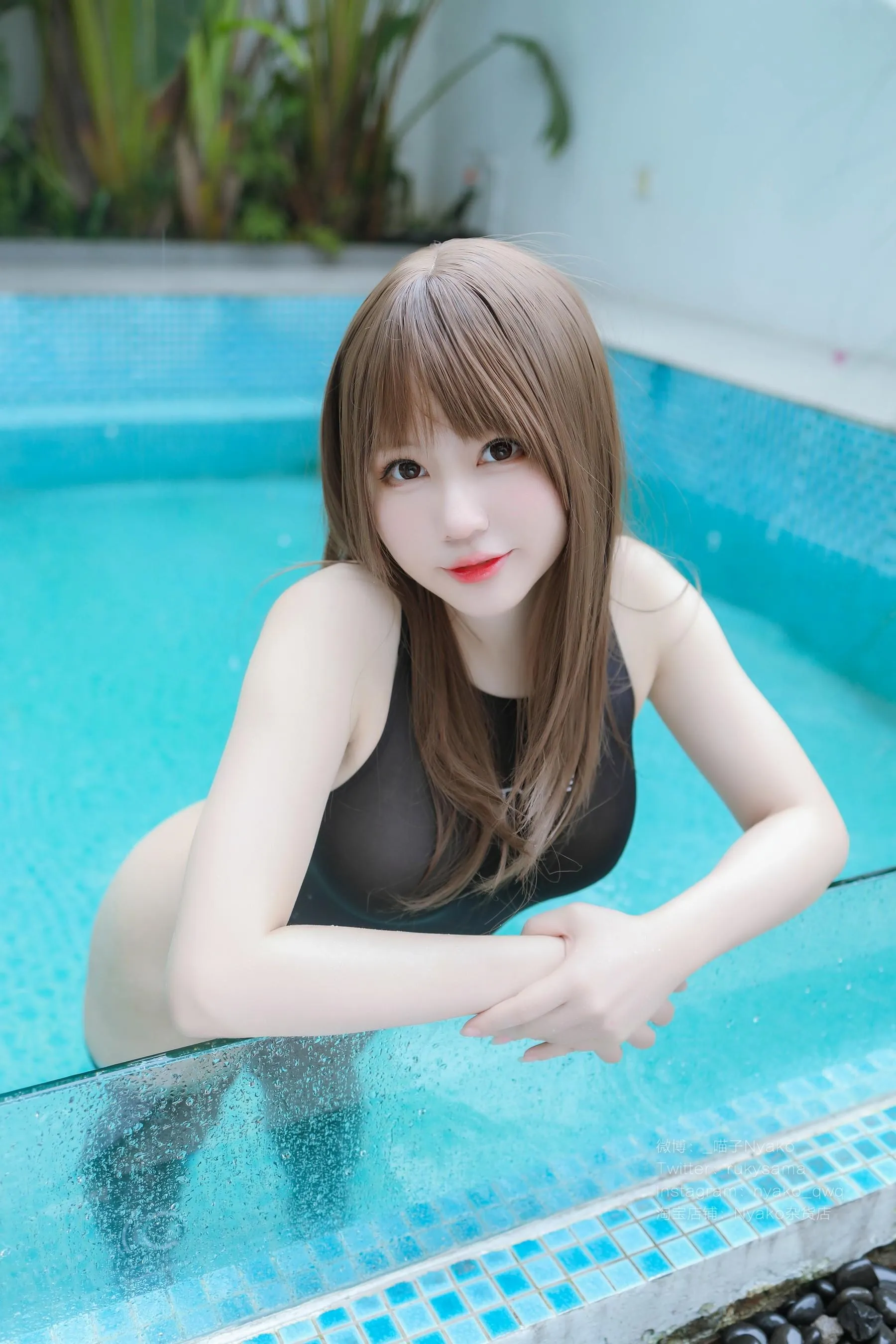 Nyako喵子 – NO.64 黑色透明竞泳-黑色透明竞泳 [89P]插图5